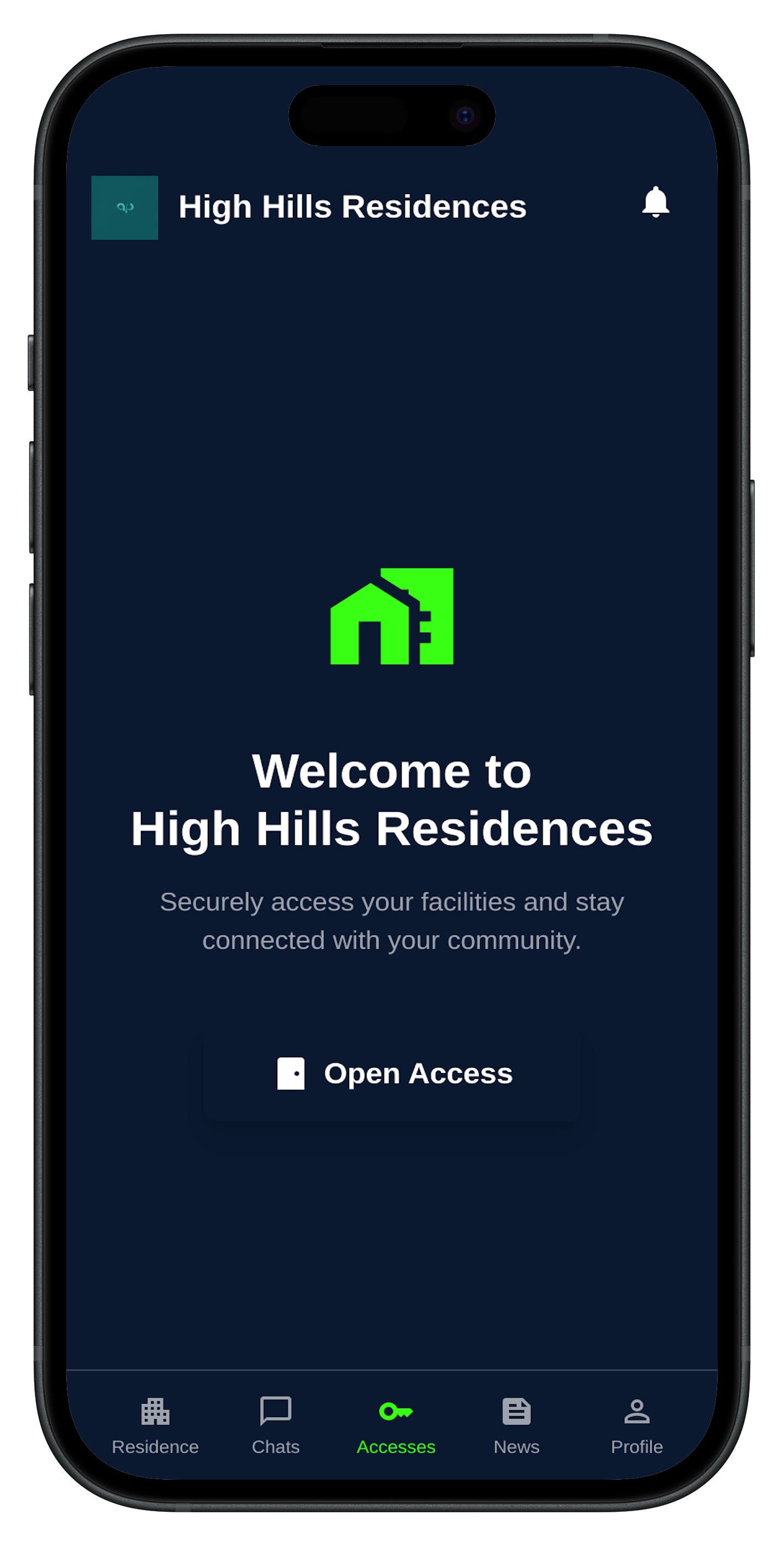 Guardi App Screenshot - High Hills Residences